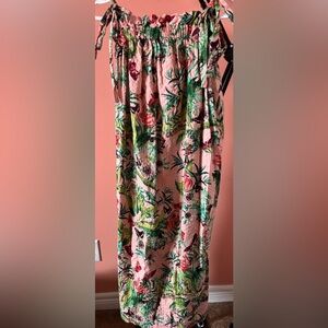 Midi Botanical Print Dress